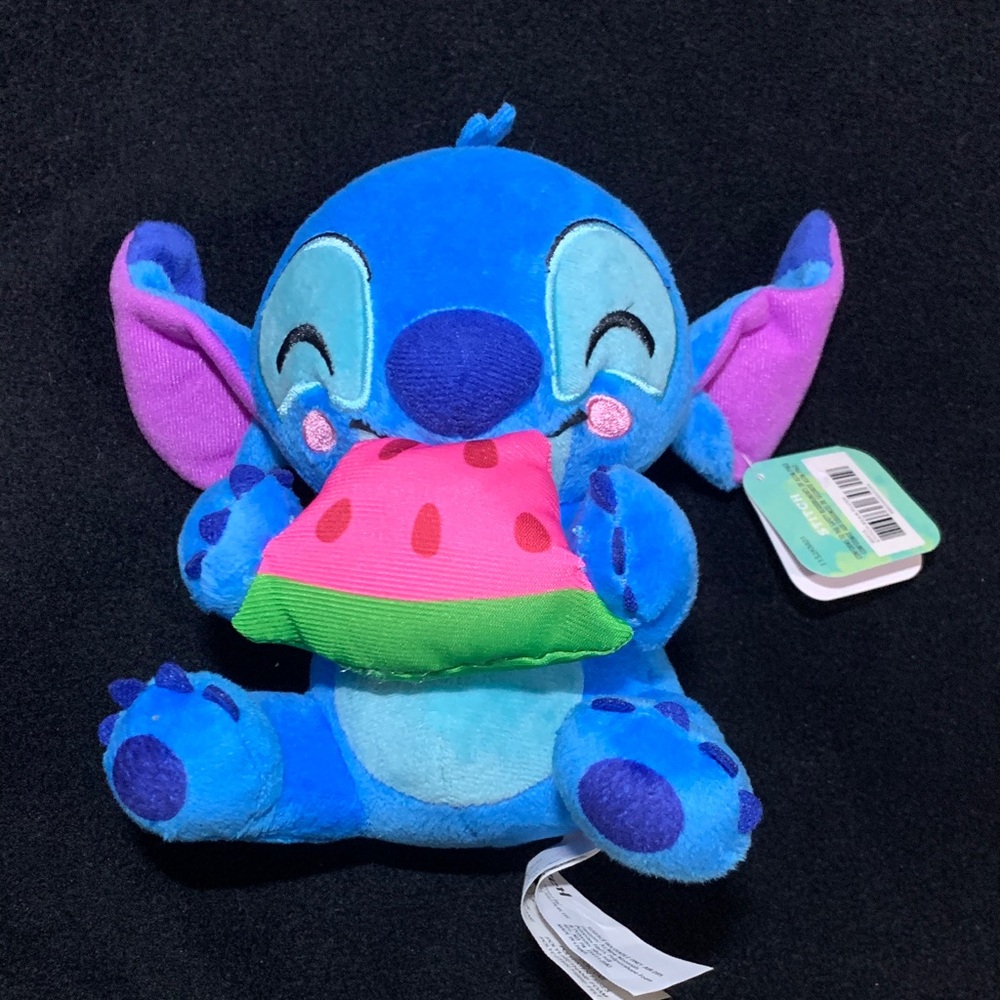 NWT Disney Stitch Watermelon Feed Me Plush 7”